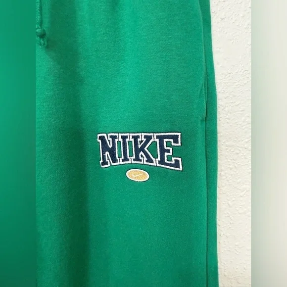Nike green retro wide leg sweat pants Sz XS - Picture 4 of 9